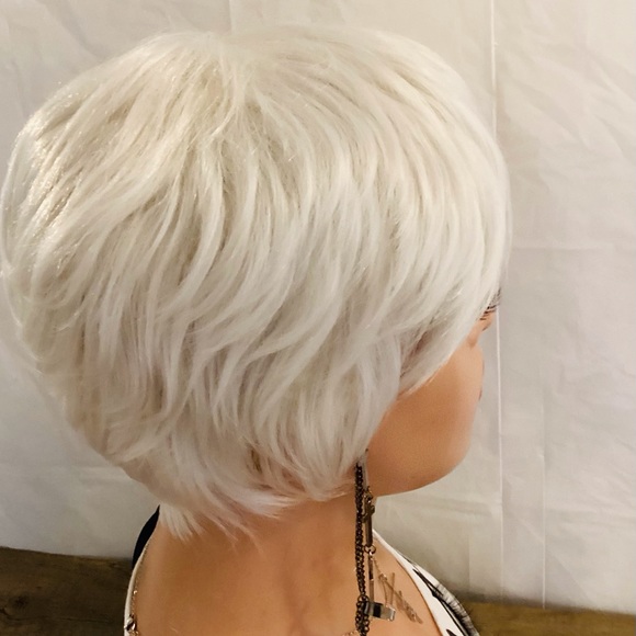 Wig Machine Made No Lace Synthetic Wig Bangs Style It as You Like Many O… - Picture 2 of 4